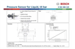 Sensor Presion Combustible Aceite 10kg 150psi Bosch